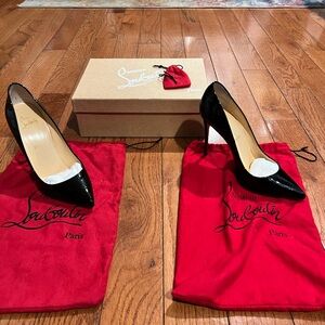 Christian Louboutin Black Patent Leather Heels